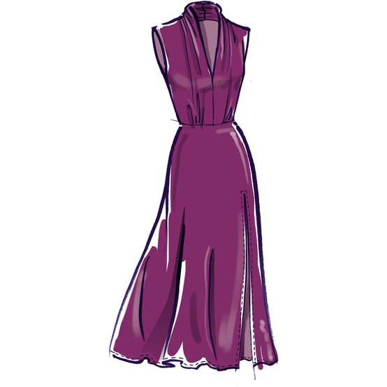 McCall&rsquo;s Nolita Dress Sewing Pattern M8142 (16-24) image number 4