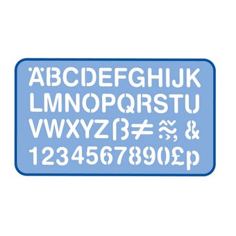 Helix Alphabet Stencil 2cm