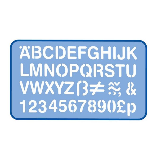 Helix Alphabet Stencil 2cm image number 1