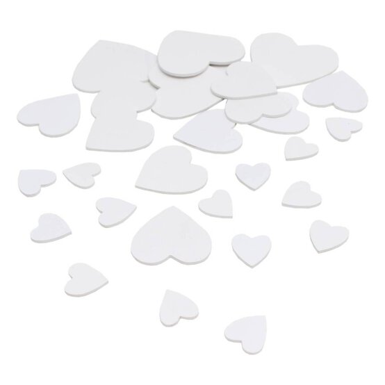 Natural Wooden Hearts 29 Pack image number 1