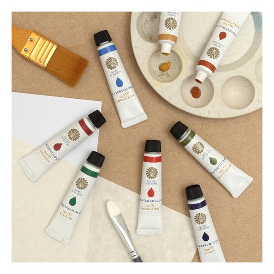 Shore & Marsh Olive Green Watercolour Paint 10ml image number 4