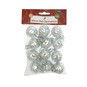 Mini Silver Mirror Ball Decorations 12 Pack image number 5