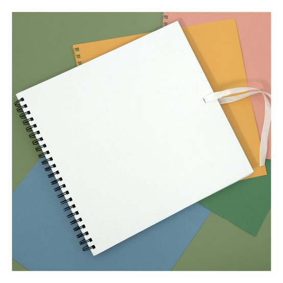 White Scrapbook with Coloured Sheets 12 x 12 Inches image number 2