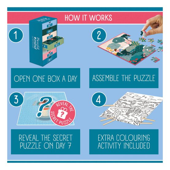 Jumbo Peaceful Mind Nature Jigsaw Puzzle 54 Pieces 6 Pack image number 3