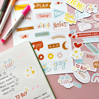 Cricut: How to Make Bright Planner Stickers