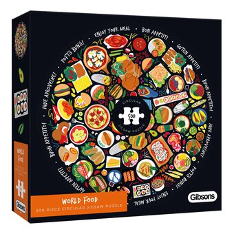 Gibsons World Food Jigsaw Puzzle 500 Pieces