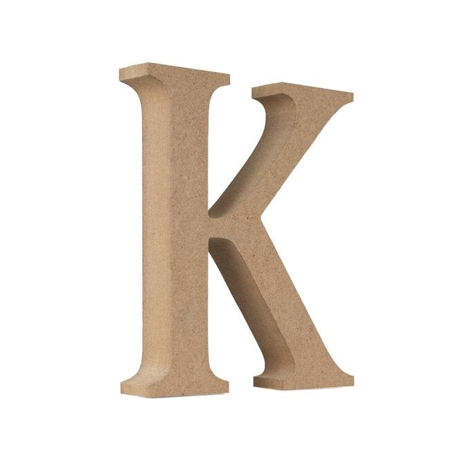 MDF Wooden Letter K 13cm