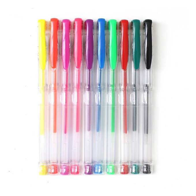 Vibrant Gel Pens 10 Pack image number 1