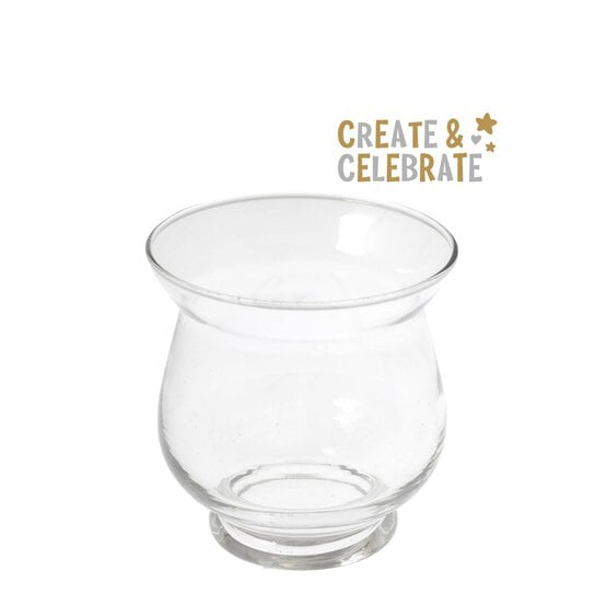 Create & Celebrate Glass Hurricane Tealight Holder 9cm image number 1
