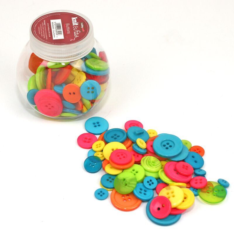 Hobbycraft Button Jar Citrus Green | Hobbycraft