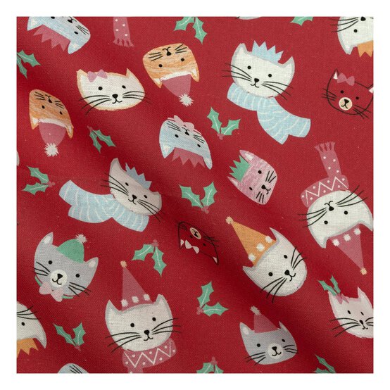 Merry Catmas Fat Quarters 5 Pack image number 2