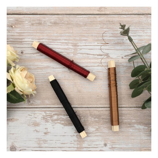 Red Metallic Wire 0.5mm x 25m