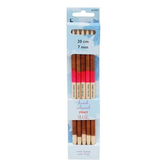 Pony Flair Double Ended Knitting Needles 20cm 7mm 5 Pack