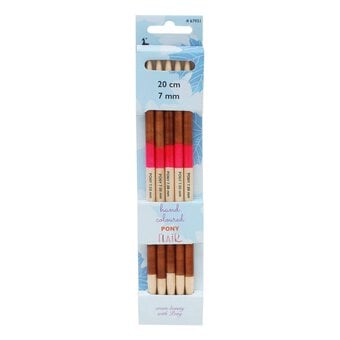 Pony Flair Double Ended Knitting Needles 20cm 7mm 5 Pack image number 2