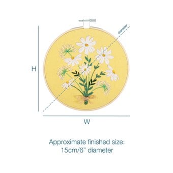 Trimits Daisies Embroidery Hoop Kit image number 4