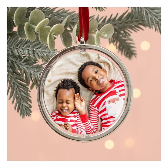 Photo Bauble Spinner Decoration 9cm image number 1