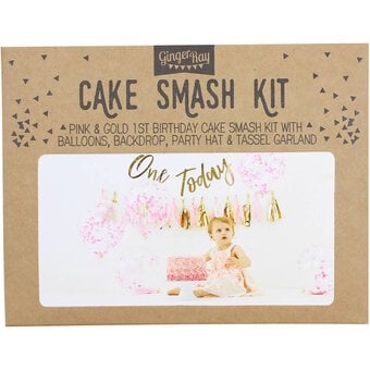 Ginger Ray Pink and Gold Cake Smash Kit image number 3