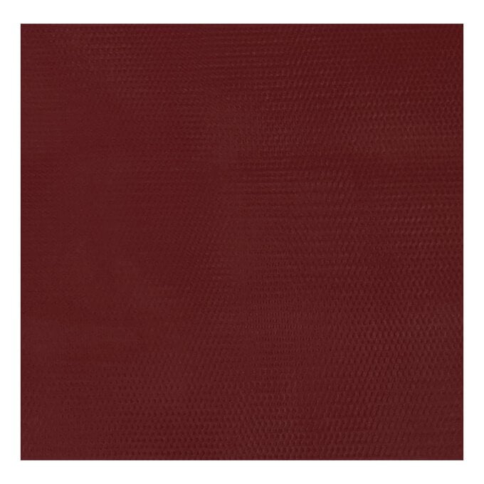 Wine Nylon Dress Net Fabric by the Metre image number 1