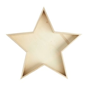 Wooden Star Tray 40cm x 38cm x 5cm image number 2