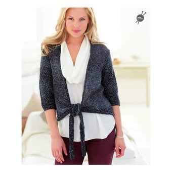 Rico Creative Reflection Tie Front Cardigans Digital Pattern 139 image number 2