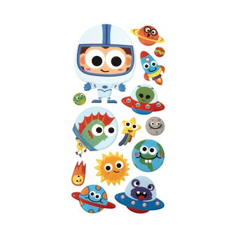 Space Puffy Stickers 