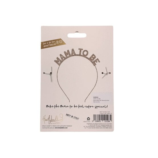 Mama to Be Gold Glitter Headband image number 4