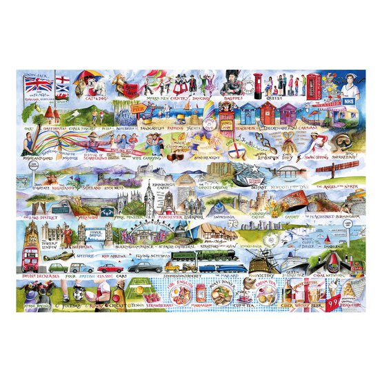 Gibsons Cream Teas and Queuing Jigsaw Puzzle 2000 Pieces image number 2