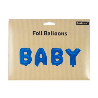 Blue Baby Foil Balloon Set image number 3