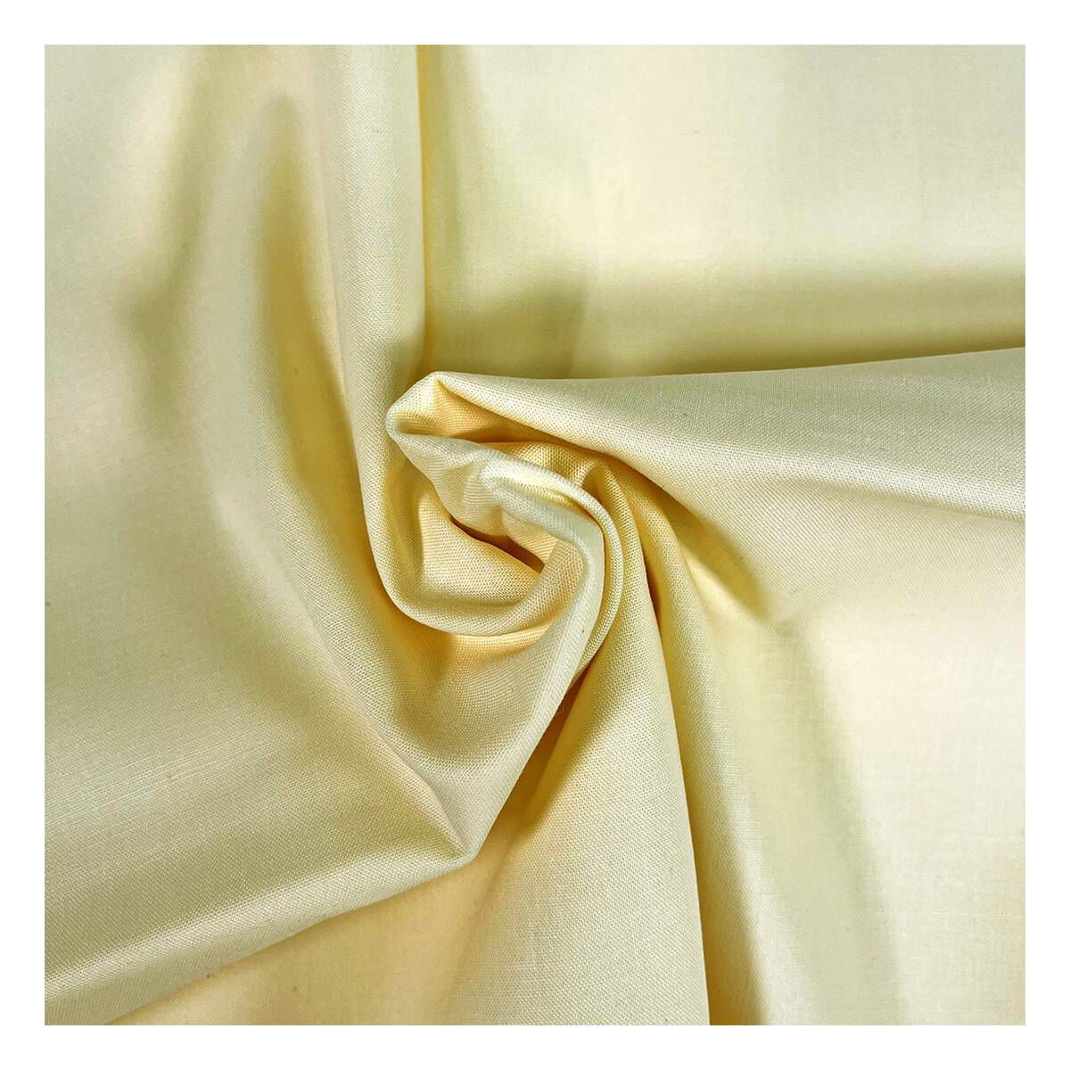Lemon Organic Premium Cotton Fabric by the Metre | Hobbycraft