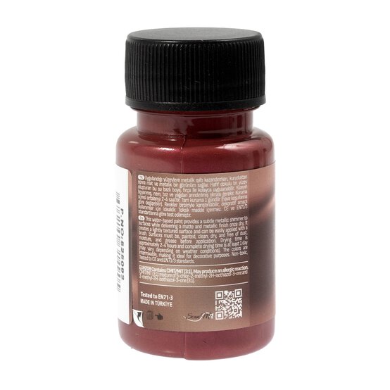 Cadence Maroon Matte Metallic Paint 50ml image number 5