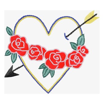 FREE PATTERN DMC Heart and Arrow Embroidery 0249