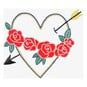 FREE PATTERN DMC Heart and Arrow Embroidery 0249 image number 1