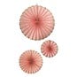 Pink Party Fan Decorations 3 Pack image number 1