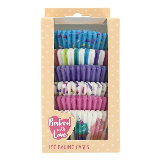 Baked With Love Pastel Cupcake Cases 150 Pack image number 1