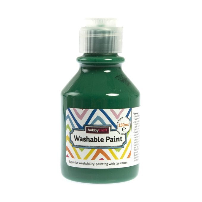 Green Washable Paint 150ml image number 1