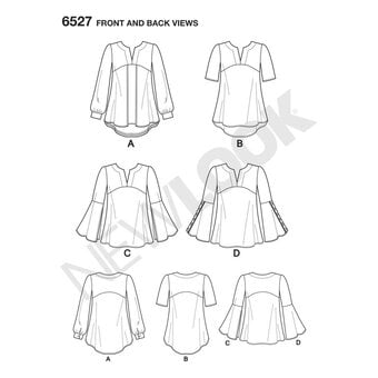 New Look Women's Tunic Sewing Pattern 6527