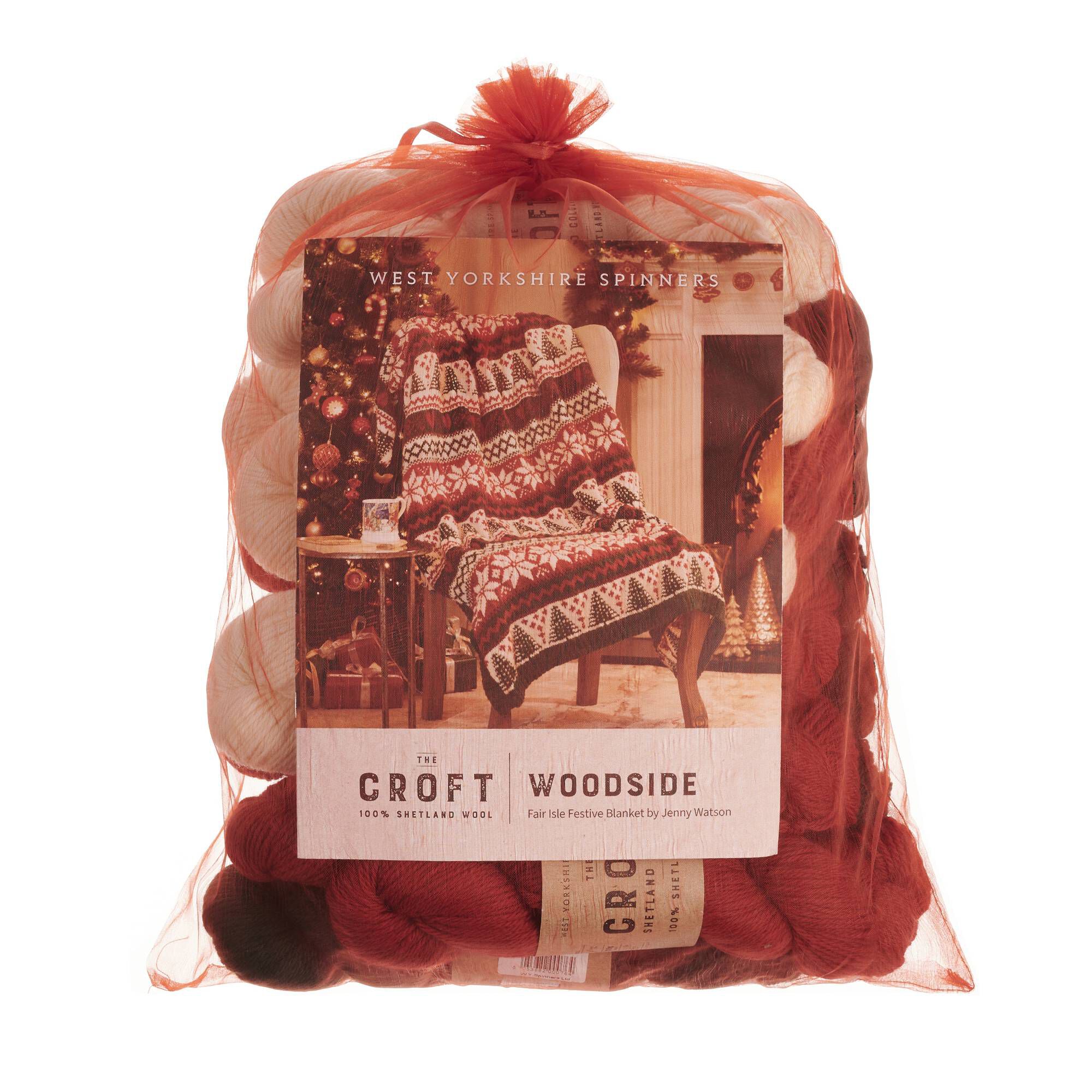 West Yorkshire Spinners Woodside Fair Isle Festive Blanket Kit Hobbycraft