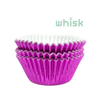 Whisk Pink Foil Cupcake Cases 50 Pack