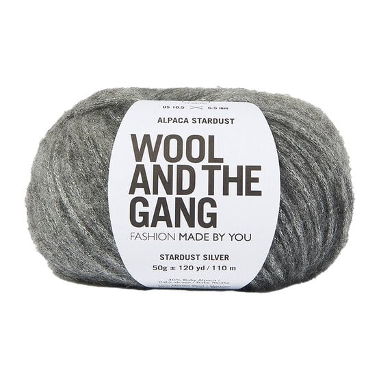 Wool and the Gang Stardust Silver Alpaca Stardust 50g image number 1