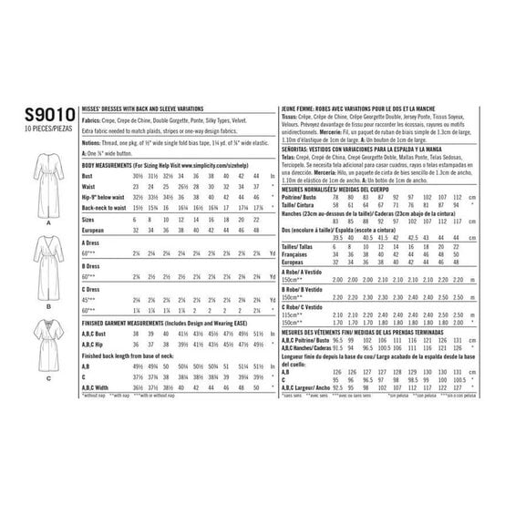 Simplicity Women's Dresses Sewing Pattern S9010 (R5 14-22) image number 2