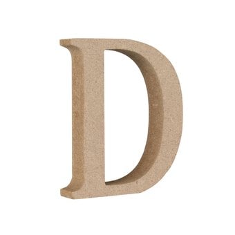 MDF Wooden Letter D 8cm