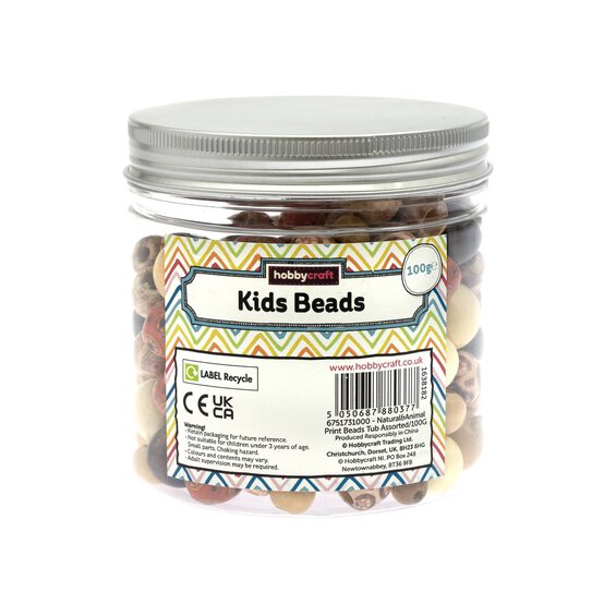 Natural and Animal Print Beads Tub image number 4