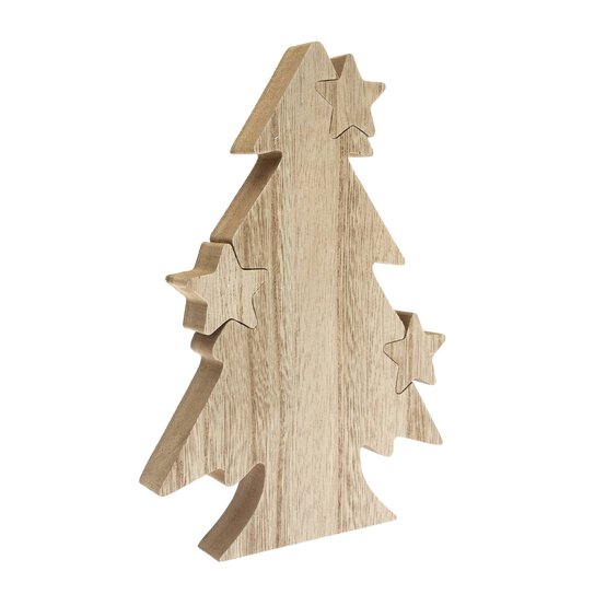 Standing Wooden Tree 20cm image number 2