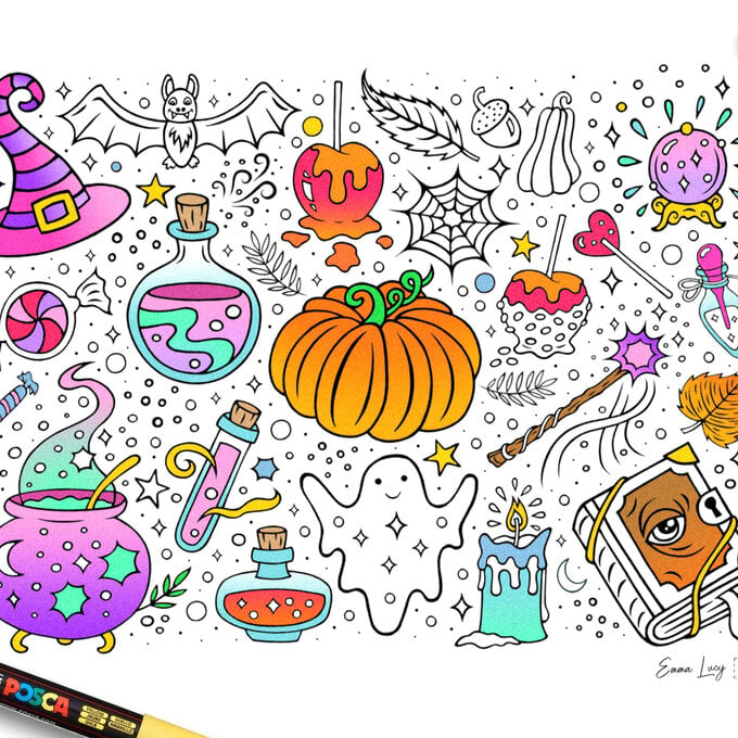 FREE Halloween Colouring Sheet Download image number 1