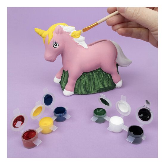 Paint Your Own Unicorn Money Box 18cm x 12cm x 6cm image number 2