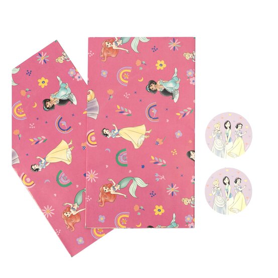 Disney Princess Gift Wrap Set Pack Size 2