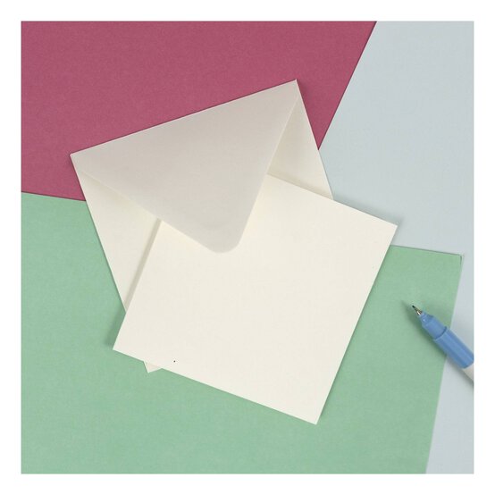 Ivory Cards 4 x 4 Inches 50 Pack image number 2