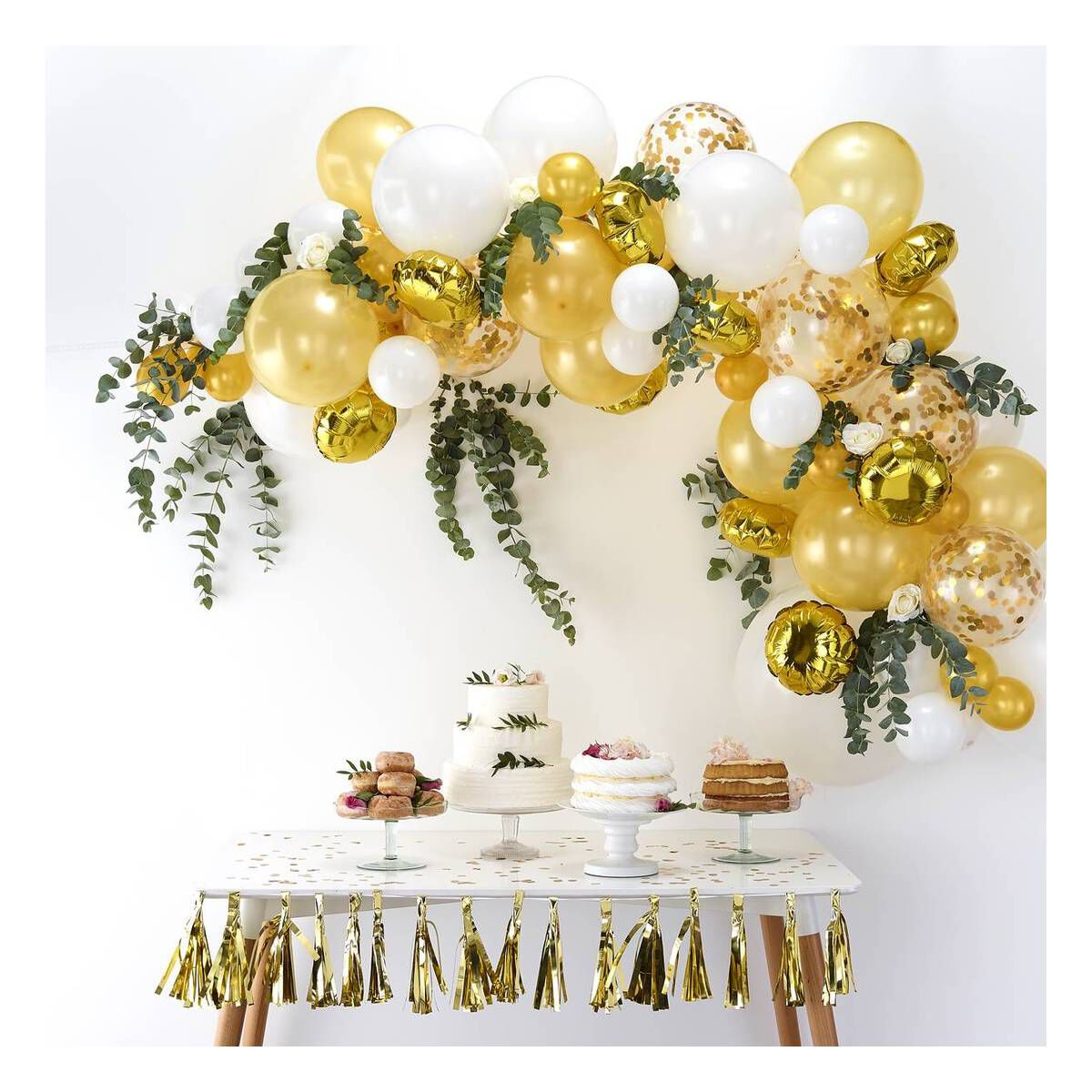 Ginger Ray Gold Balloon Arch Kit Hobbycraft
