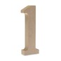 MDF Wooden Number 1 13cm image number 1