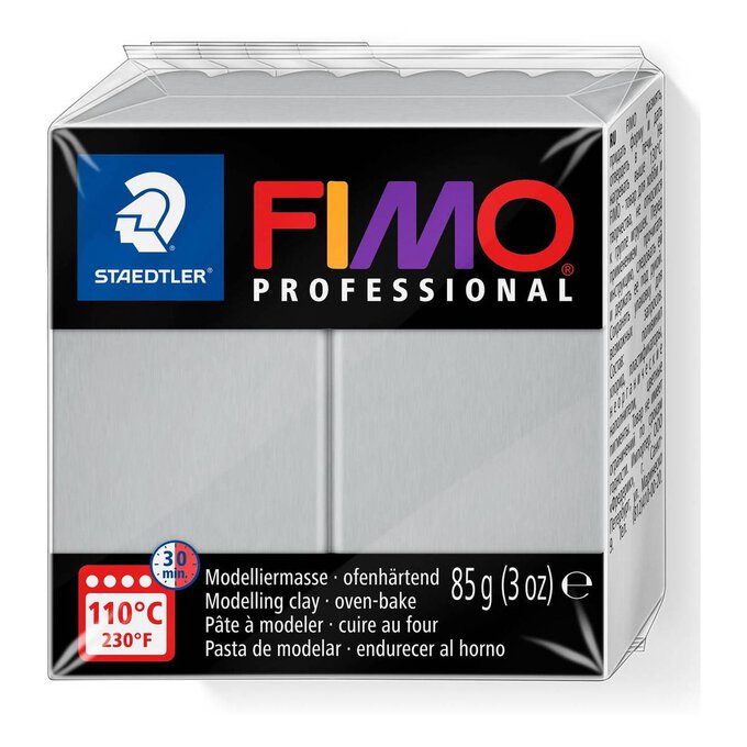 Fimo Professional Dolphin Grey Modelling Clay 85g image number 1